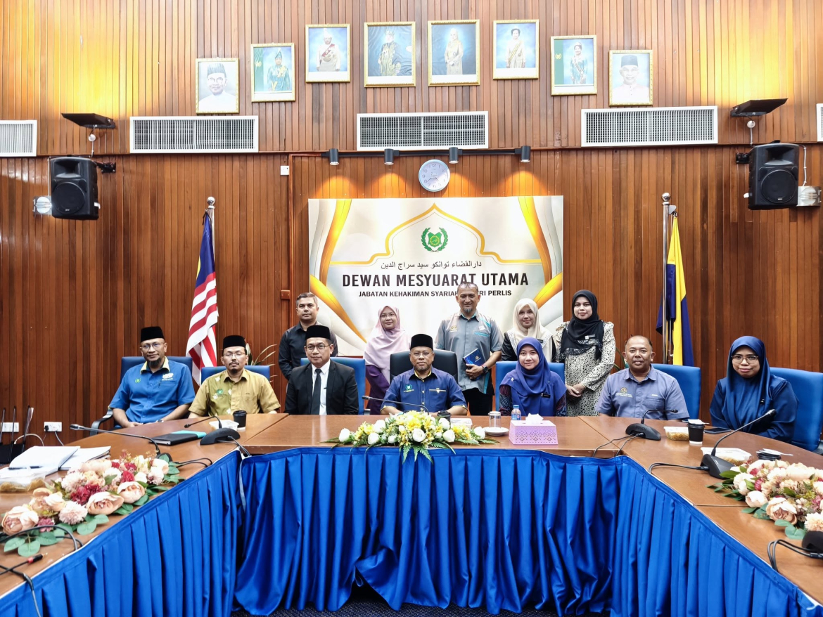 KUNJUNGAN HORMAT JABATAN PENDAFTARAN NEGARA NEGERI PERLIS KE ATAS YAA KETUA HAKIM SYARIE NEGERI PERLIS